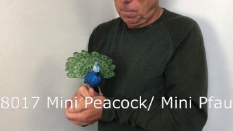 Folkmanis Fingerpuppe mini Pfau Demo