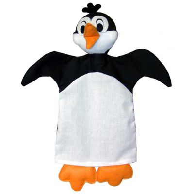 Punch and Judy Hand Puppet Penguin - munabo