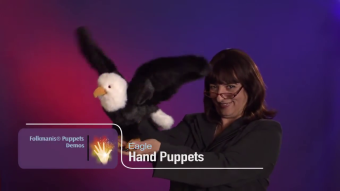 Folkmanis Handpuppe Weißkopfseeadler Demo
