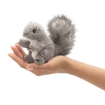 Folkmanis Mini Grey Squirrel Finger Puppet