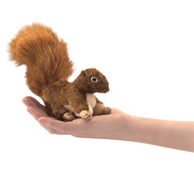 Folkmanis Mini Red Squirrel Finger Puppet
