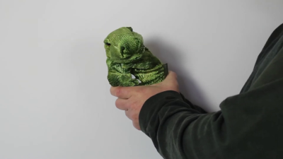 Folkmanis Handpuppe kleiner T-Rex (kleine Stage Puppet) Demo