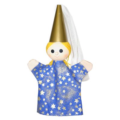 Punch and Judy Midnight Fairy Hand Puppet - munabo 