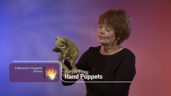 Folkmanis Handpuppe Lustiger Frosch Demo