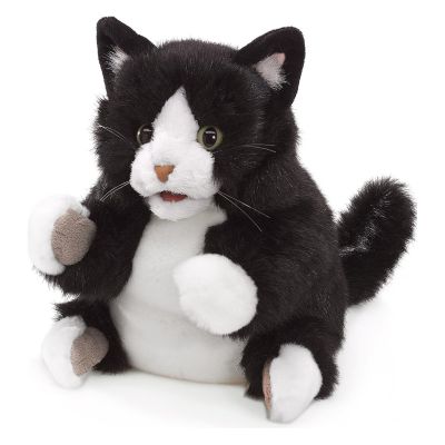 Folkmanis Handpuppe Tuxedo Kätzchen