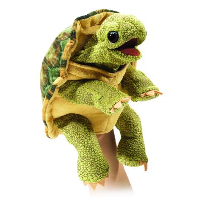 Folkmanis Handpuppe stehende Landschildkröte
