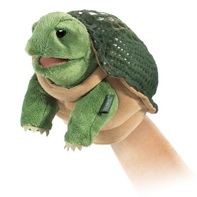 Folkmanis Little Turtle Hand Puppet (Small Stage Puppet)