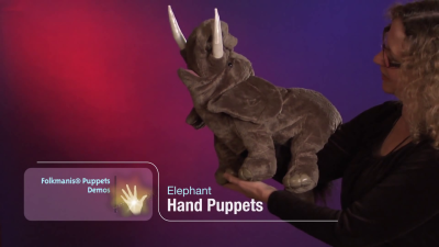 Folkmanis Handpuppe Elefant Demo