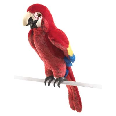 Folkmanis Scarlet Macaw Hand Puppet