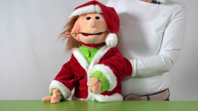 Living Puppets Weihnachtsmann Kleidungsset 2-teilig (für Handpuppen 65 cm) Demo
