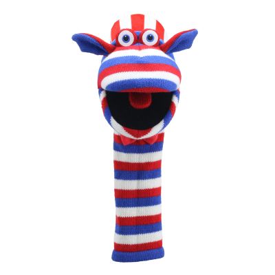 Monster sock hand puppet Sammy with sound - Puppet Company
