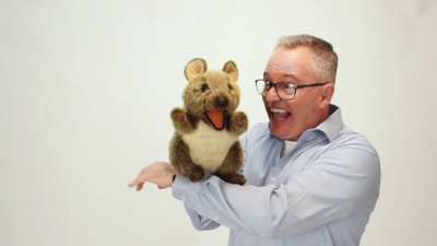 Folkmanis Handpuppe Kurzschwanzkänguru Demo