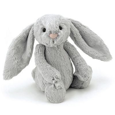 Jellycat Soft Toy Bunny - Bashful Silver Bunny Little (Plush Toy)