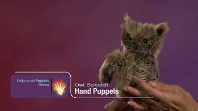 Folkmanis Handpuppe Kreischeule Demo