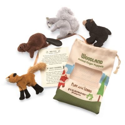 Folkmanis Woodland Animal Set Finger Puppet