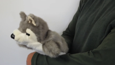 Folkmanis Handpuppe kleiner Wolf (kleine Stage Puppet) Demo