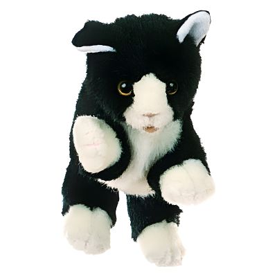 Living Puppets hand puppet black and white cat