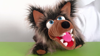 Living puppets hand puppet Rasputin the wolf Demo