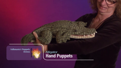 Folkmanis Handpuppe Krokodil Demo