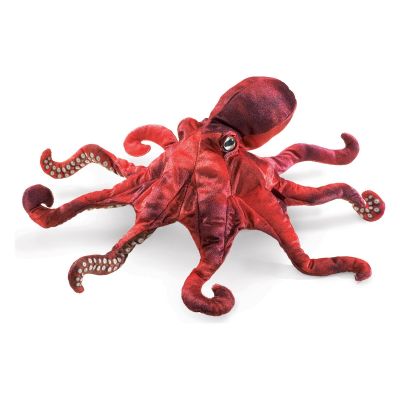Folkmanis Red Octopus Hand Puppet