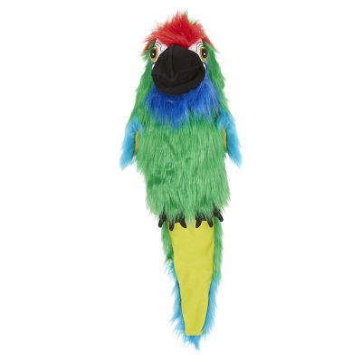 Hand puppet large military macaw with sound - Puppet Company