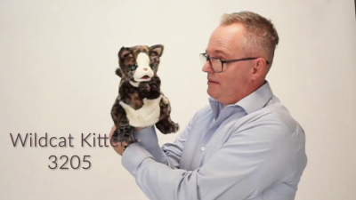 Folkmanis Handpuppe Wildkatzenbaby Demo