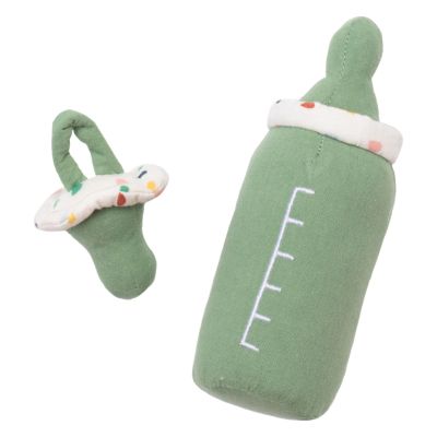 Flasche & Schnuller (grün) für Rubens Barn Baby Puppen