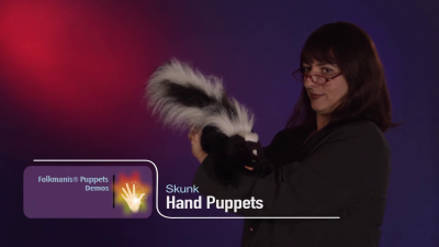 Folkmanis Handpuppe Stinktier Demo