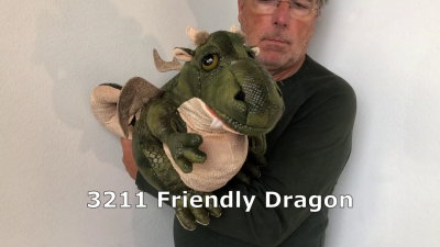 Folkmanis Handpuppe freundlicher Drache Demo