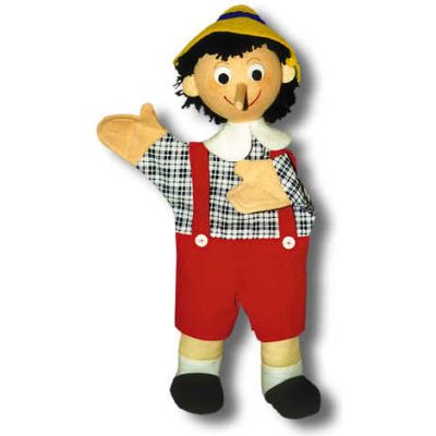 Punch and Judy Pinocchio Hand Puppet - munabo