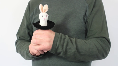 Folkmanis Fingerpuppe mini Kaninchen im Zylinder Demo