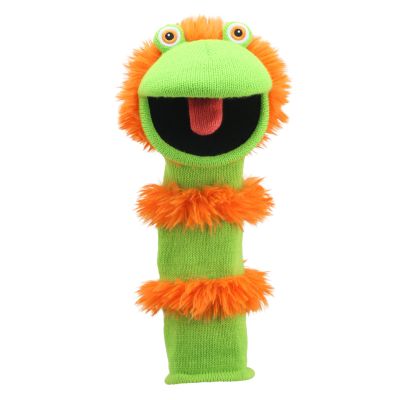 Monster sock hand puppet Ginger with sound - Puppet Company