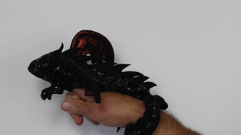 Folkmanis Fingerpuppe Drachen Armband, schwarz Demo 2