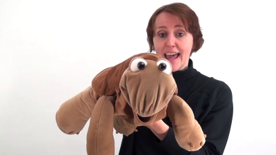 Living Puppets hand puppet Sammy the turtle Demo