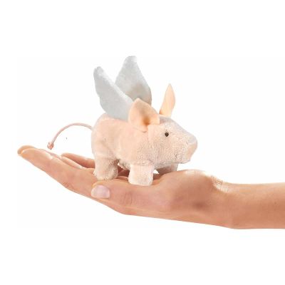 Folkmanis Mini Winged Piglet Finger Puppet