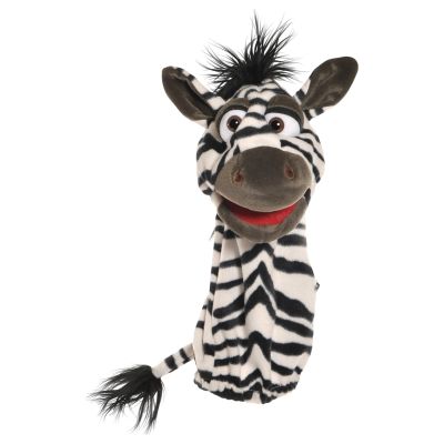 Living Puppets sock hand puppet zebra