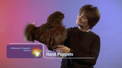 Folkmanis Handpuppe Henne Demo