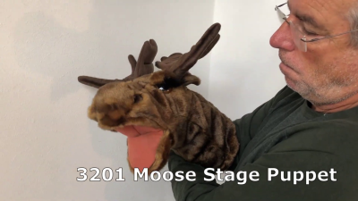 Folkmanis Handpuppe Elch (Stage Puppet) Demo