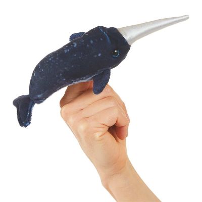 Folkmanis Mini Narwhal Finger Puppet
