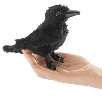 Folkmanis Mini Raven Finger Puppet