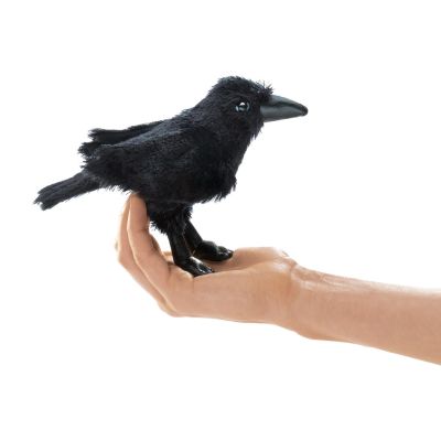 Folkmanis Mini Raven Finger Puppet