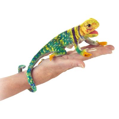Folkmanis Fingerpuppe mini Halsbandleguan