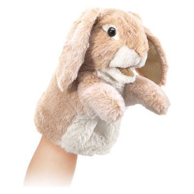 Folkmanis Little Lop-Eared Rabbit Hand Puppet (Small Stage Puppet)