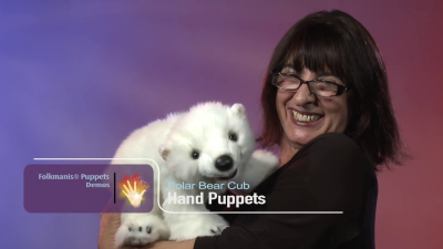 Folkmanis Handpuppe Eisbärenjunges Demo