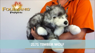 Folkmanis Handpuppe Polarwolf Demo 2