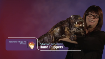 Folkmanis Handpuppe Amerikanischer Alligator Demo