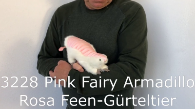 Folkmanis Handpuppe rosa Feen-Gürteltier  Demo