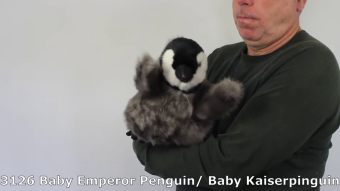 Folkmanis Handpuppe Baby Kaiserpinguin Demo