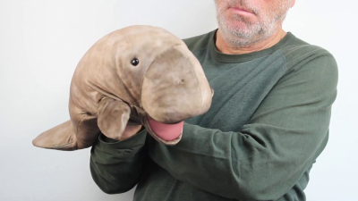Folkmanis Handpuppe Seekuh Demo